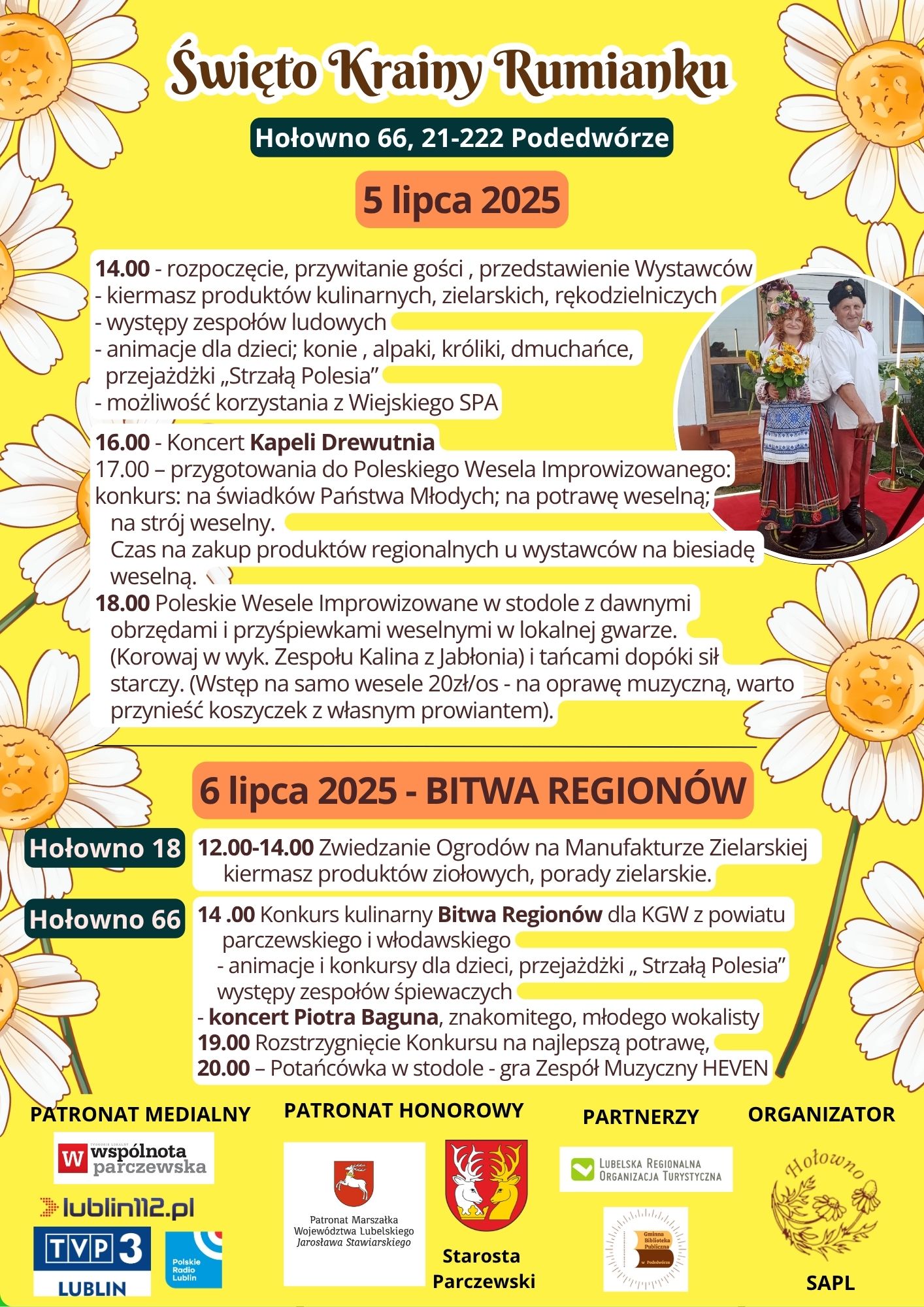 Święto Krainy Rumianku 5-6 lipca 2025r