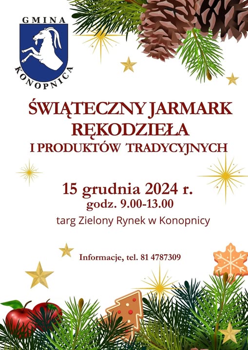 Świąteczny jarmark w Konopnicy