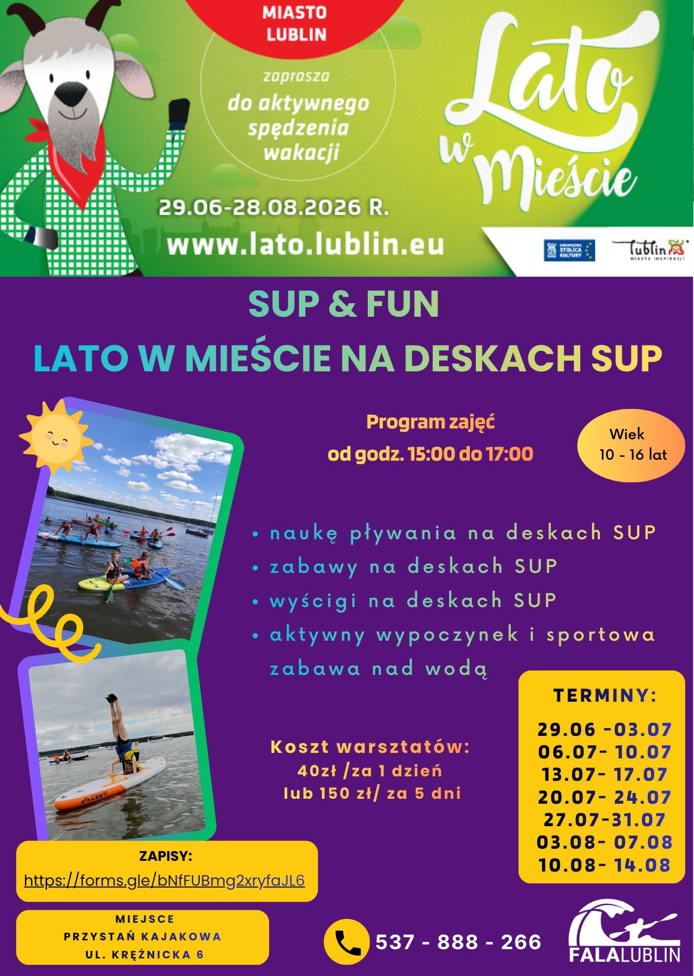SUP & FUN – LATO W MIEŚCIE NA DESKACH SUP!